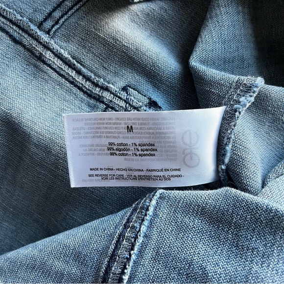 FRAYED jeans- Denim Blue Jumpsuit/Overalls Size M - Picture 5 of 6